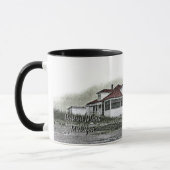 1925 Frühwintersturm Harsens Island Michigan Tasse (Links)