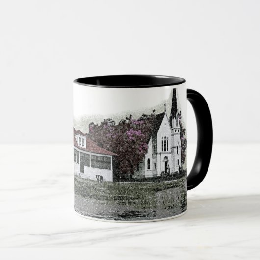 1925 Frühwintersturm Harsens Island Michigan Tasse (VorderseiteRechts)