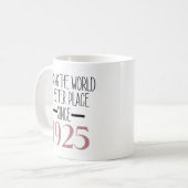 1925 Geburtstag 100. Jährige Geschenke Frauen Kaff Kaffeetasse (Vorderseite Links)