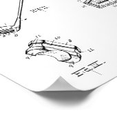 1925 Golf Club Patentkunst Zeichnend Printwerbung Poster (Ecke)