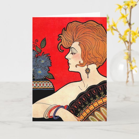 1925 KARTE (Gelbe Blume)