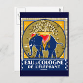 1925 Köln De L'Elephant Postkarte (Vorne/Hinten)
