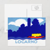 1925 Locarno Schweiz Postkarte (Vorne/Hinten)