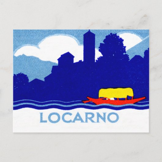 1925 Locarno Schweiz Postkarte (Vorderseite)