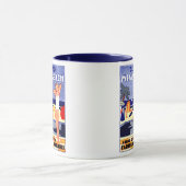 1925 Miami Beach Travel Poster Tasse (Zentrum)