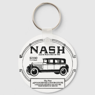 1925 Nash-Automobil-Werbeanzeige-Schlüsselanhänger Schlüsselanhänger
