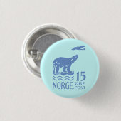1925 Norwegischer Eisbär Button (Vorne & Hinten)