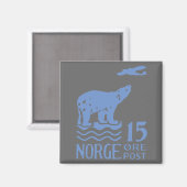 1925 Norwegischer Eisbär Magnet (Vorderseite/Rückseite)