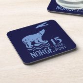 1925 Norwegischer Eisbär Untersetzer (Linke Seite)