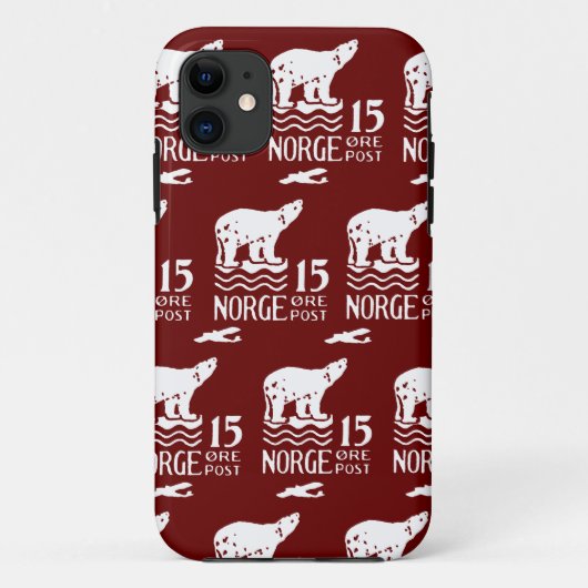 1925 Norwegischer Polarbär Case-Mate iPhone Hülle (Rückseite)
