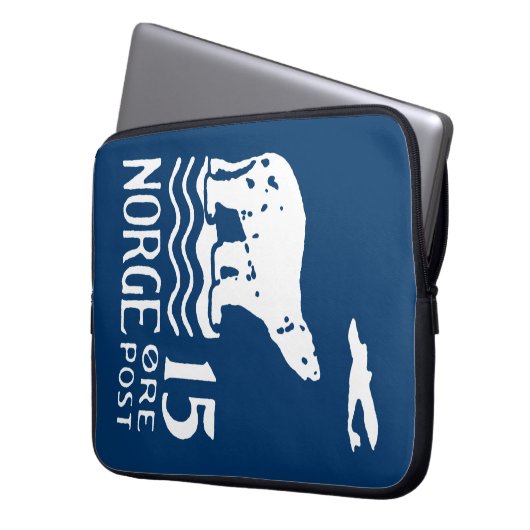 1925 Norwegischer Polarbär Laptopschutzhülle (Vorderseite Links)