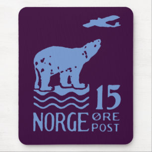 1925 Norwegischer Polarbär Mousepad