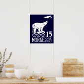 1925 Norwegischer Polarbär Poster (Küche)