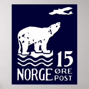 1925 Norwegischer Polarbär Poster