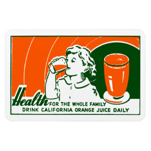 1925 Orangensaft Magnet
