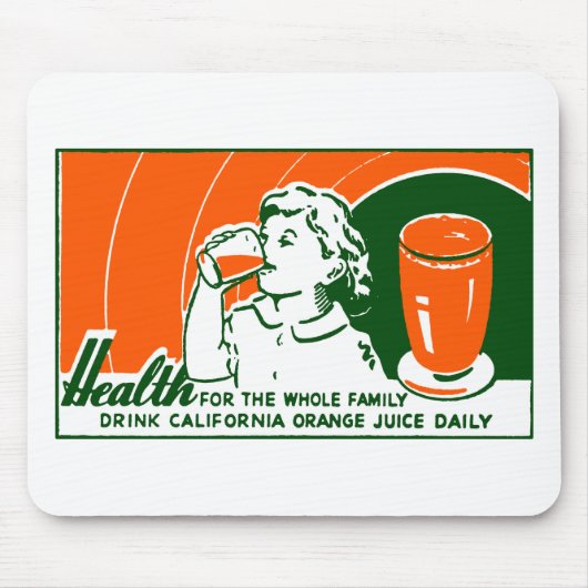 1925 Orangensaft Mousepad (Vorne)