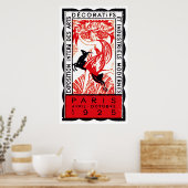 1925 Paris Art-Deco-Poster Poster (Küche)