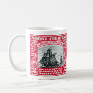 1925 Skandinavisch-Amerikanische Briefmarke Kaffeetasse