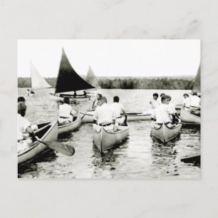1925 Summer Camp für junge Männer Postkarte