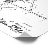 1925 Vintage Chiropraktische Tafelpatente Art Prin Poster (Ecke)