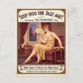 1925 Vintage Enchantress Shoes Flapper Advertising Postkarte (Vorderseite)