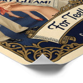 1925 Vintage Ivory Gleam Toothpaste Advertising Poster (Ecke)