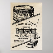 1925 Vintage Kaffeewerbung Poster (Vorne)