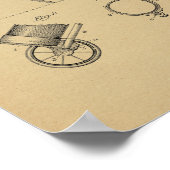 1925 Vintages Golf Bag Patentschrift Art Print Poster (Ecke)