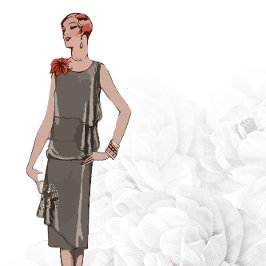 1926 Anpassbare Vintage Mode-Stationery 2 Dankeskarte