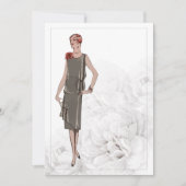 1926 Anpassbare Vintage Mode-Stationery 2 Dankeskarte (Vorderseite)