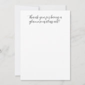 1926 Anpassbare Vintage Mode-Stationery Dankeskarte (Rückseite)