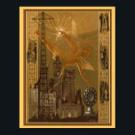 1926 Art Deco Radio Broadcast Cover 11x14 Poster<br><div class="desc">Vintag,  Art Deco Cover for Radio Broadcast ca. 1926</div>