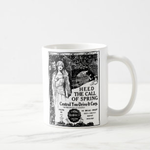 1926 Auto-Mietillustration Kaffeetasse