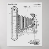 1926 Faltkamera Patent Art Zeichnend Druck Poster (Vorne)