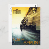 1926 Go to Berlin Germany Travel Poster Postcard Postkarte (Vorne/Hinten)