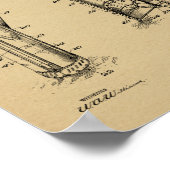 1926 Golf Club Caddy Bag Design Patent Art Print Poster (Ecke)