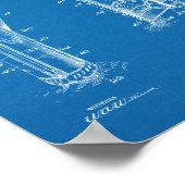 1926 Golf Club Caddy Bag Design Patent Art Print Poster (Ecke)