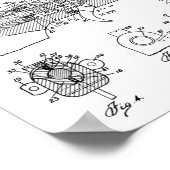 1926 Gun Patent Art Zeichnend Print Poster (Ecke)