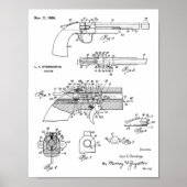 1926 Gun Patent Art Zeichnend Print Poster (Vorne)