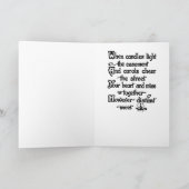 1926 Holzblock Weihnachtskarte Feiertagskarte (Innenseite)