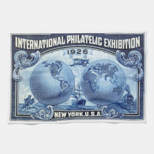 1926 Internationale PhilatelieExpo New York Küchentuch