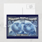 1926 Internationale PhilatelieExpo New York Postkarte (Vorne/Hinten)