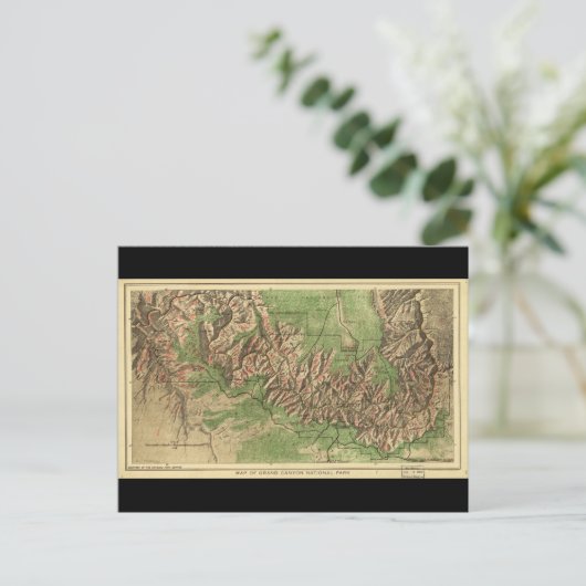 1926 Karte des Grand Canyon Nationalparks Arizona (Stehend Vorderseite)