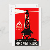 1926 Radio- und Poster Postkarte (Vorne/Hinten)