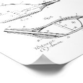 1926 Vintager Golfklub Head Patent Art Print Poster (Ecke)