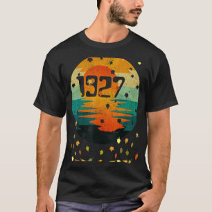 1927 95 Jahre alter Retro Herbstlaub Herbst 95. Bi T-Shirt