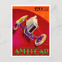 1927 Amilcar Vintage Rennad Postkarte