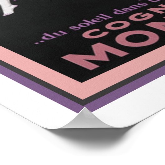 1927 Art-Deco-Cognac-Werbung Poster (Ecke)