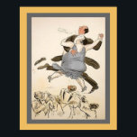 1927 Art Deco Jazz Karikatur Tänzer Poster<br><div class="desc">1927,  Art Deco Jazz Karikatur Pochoir Print 11x14 hier gezeigt. In anderen Größen erhältlich.</div>