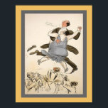 1927 Art Deco Jazz Karikatur Tänzer Poster<br><div class="desc">1927,  Art Deco Jazz Karikatur Pochoir Print 11x14 hier gezeigt. In anderen Größen erhältlich.</div>